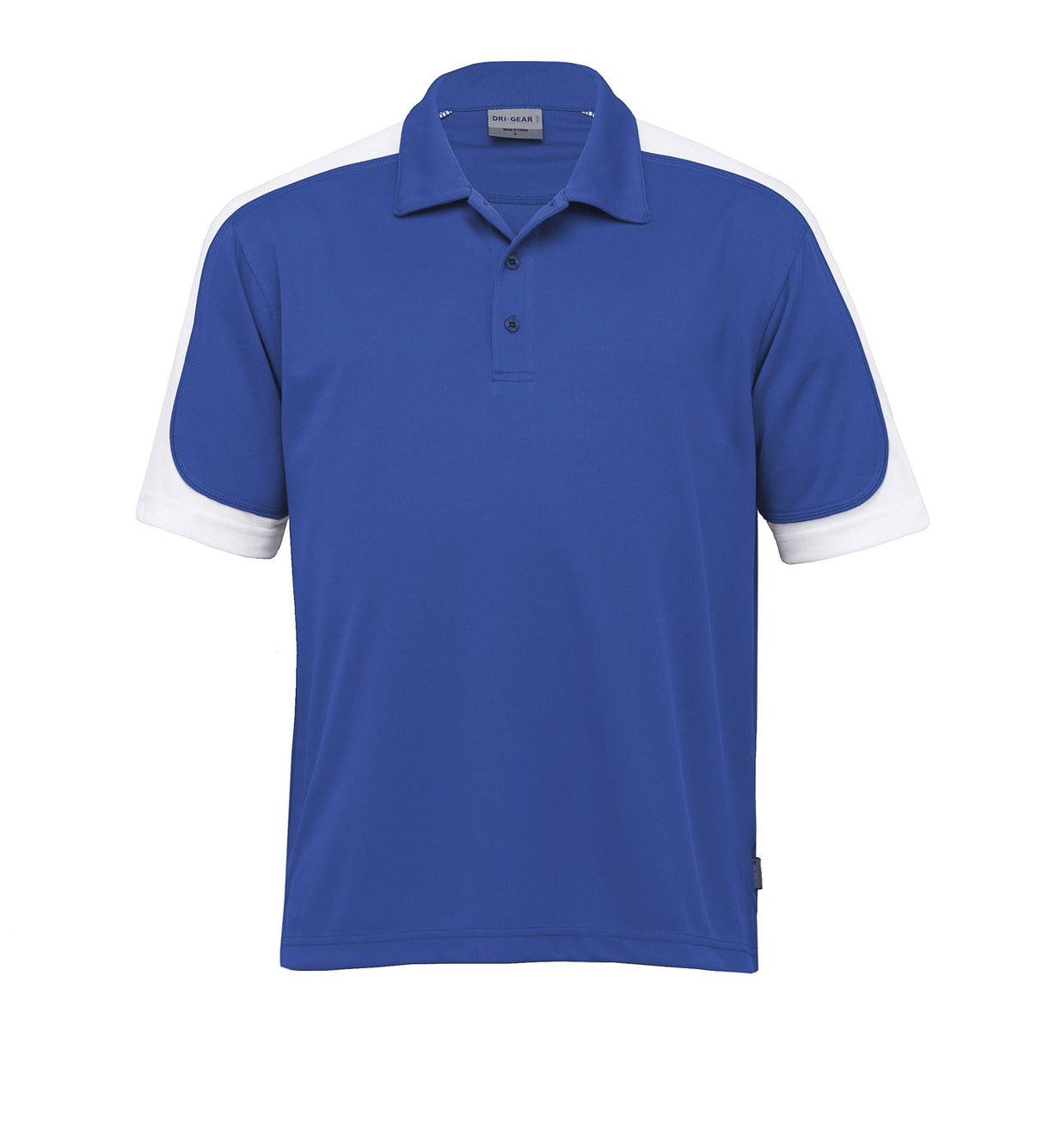 Dri Gear Challenger Polo  royal/white/royal - M