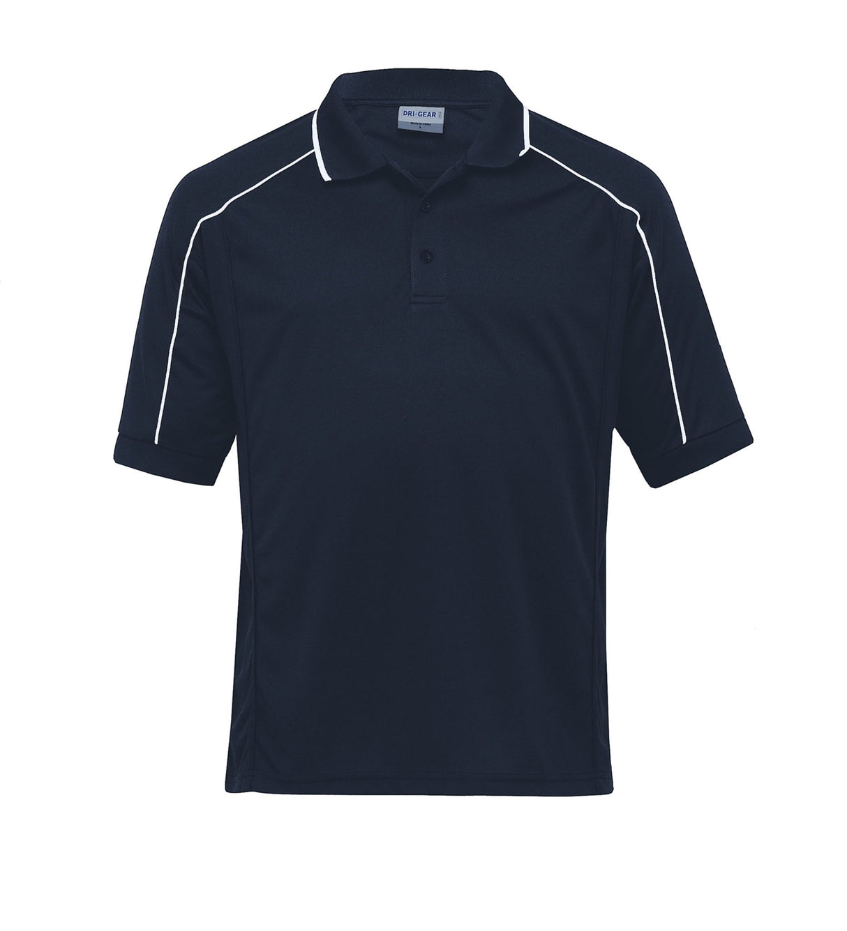 Dri Gear Eyelet Polo - Mens  - navy/white - XXL