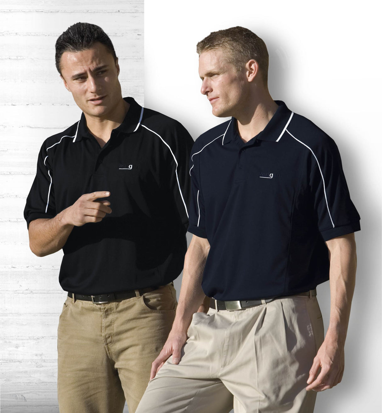 Dri Gear Eyelet Polo - Mens  - navy/white - XXL