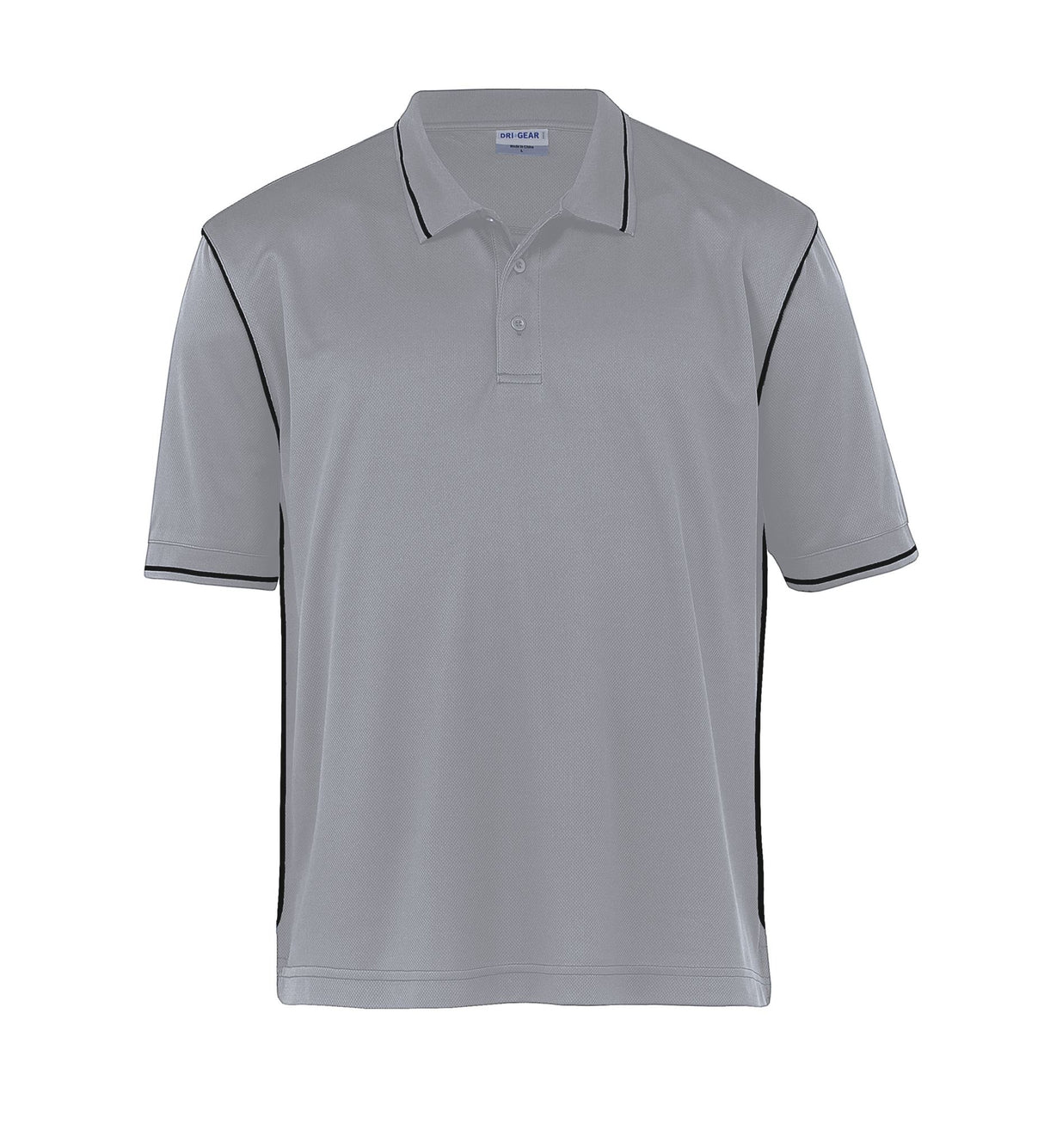 Dri Gear Hype Polo - Mens  - aluminium/black - 5XL