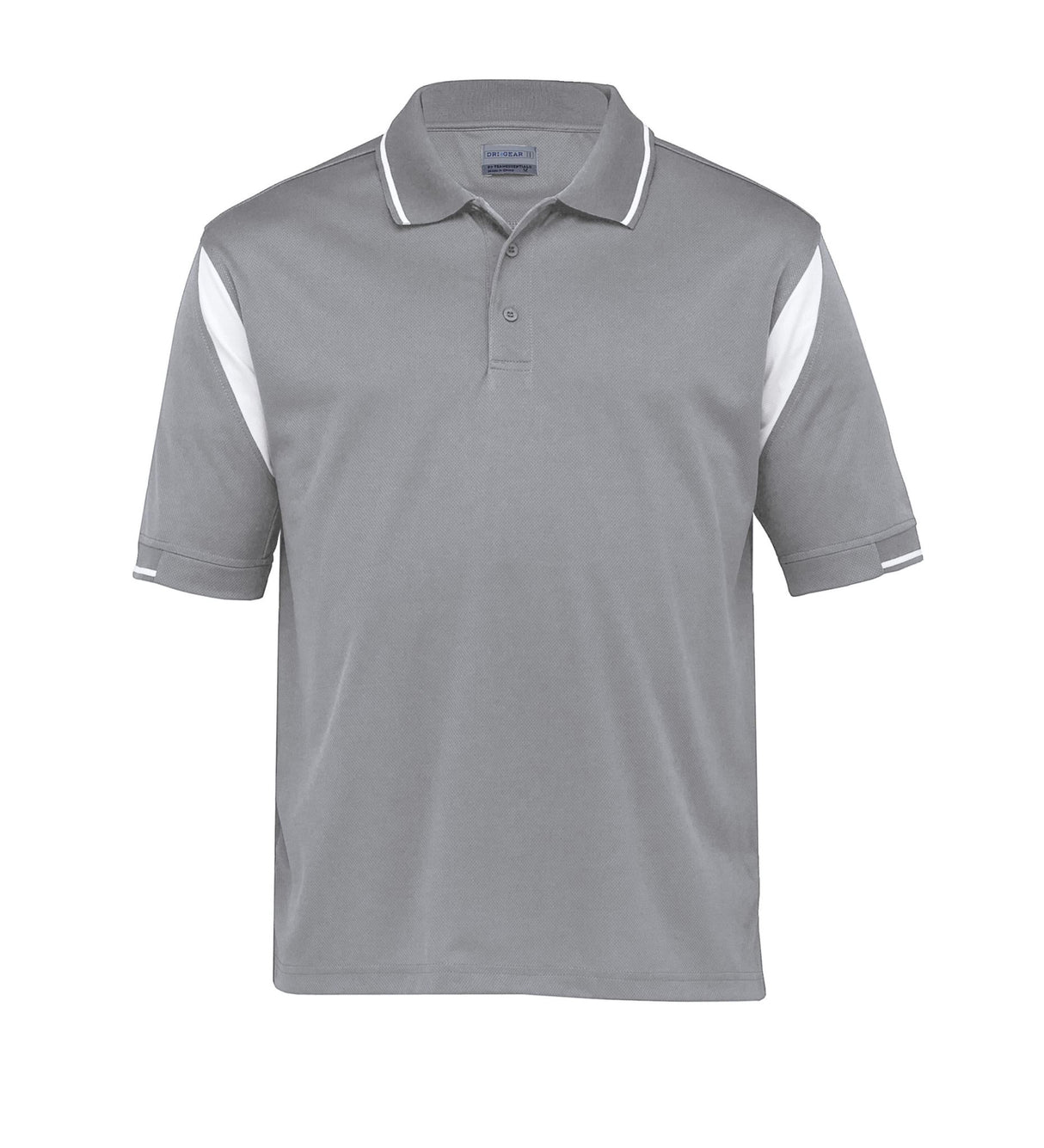 Dri Gear Insert Polo  - aluminium/white - 5XL