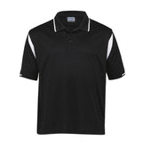 Dri Gear Insert Polo  - black/white - M