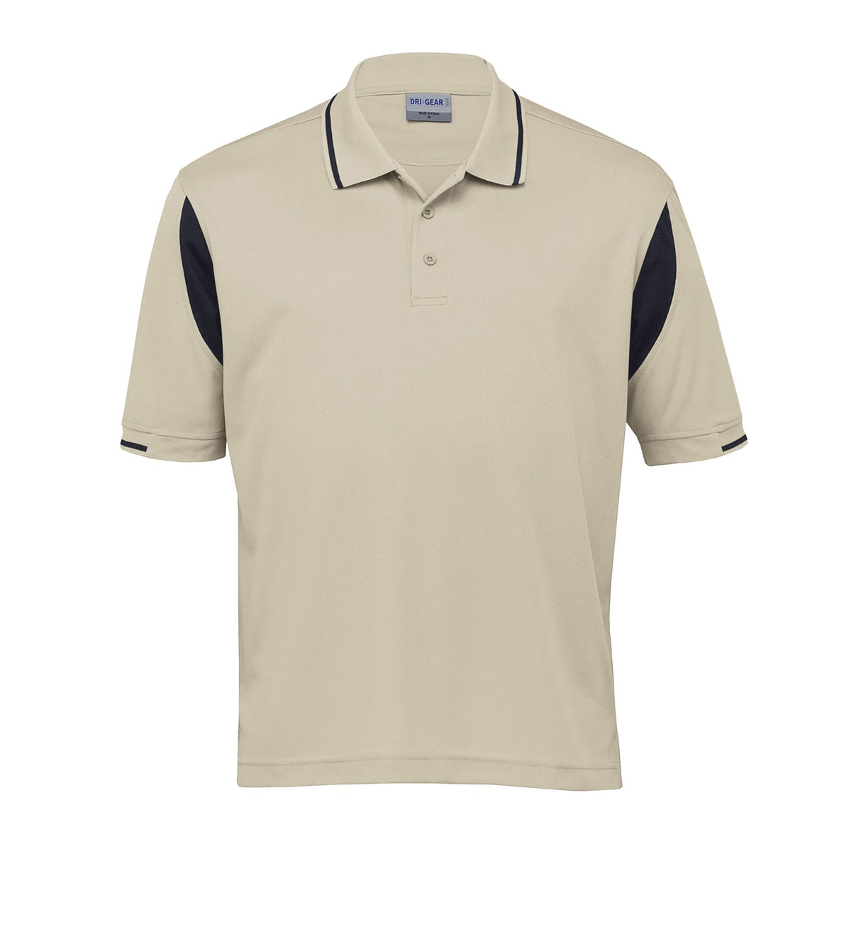 Dri Gear Insert Polo  - stone/black - 5XL