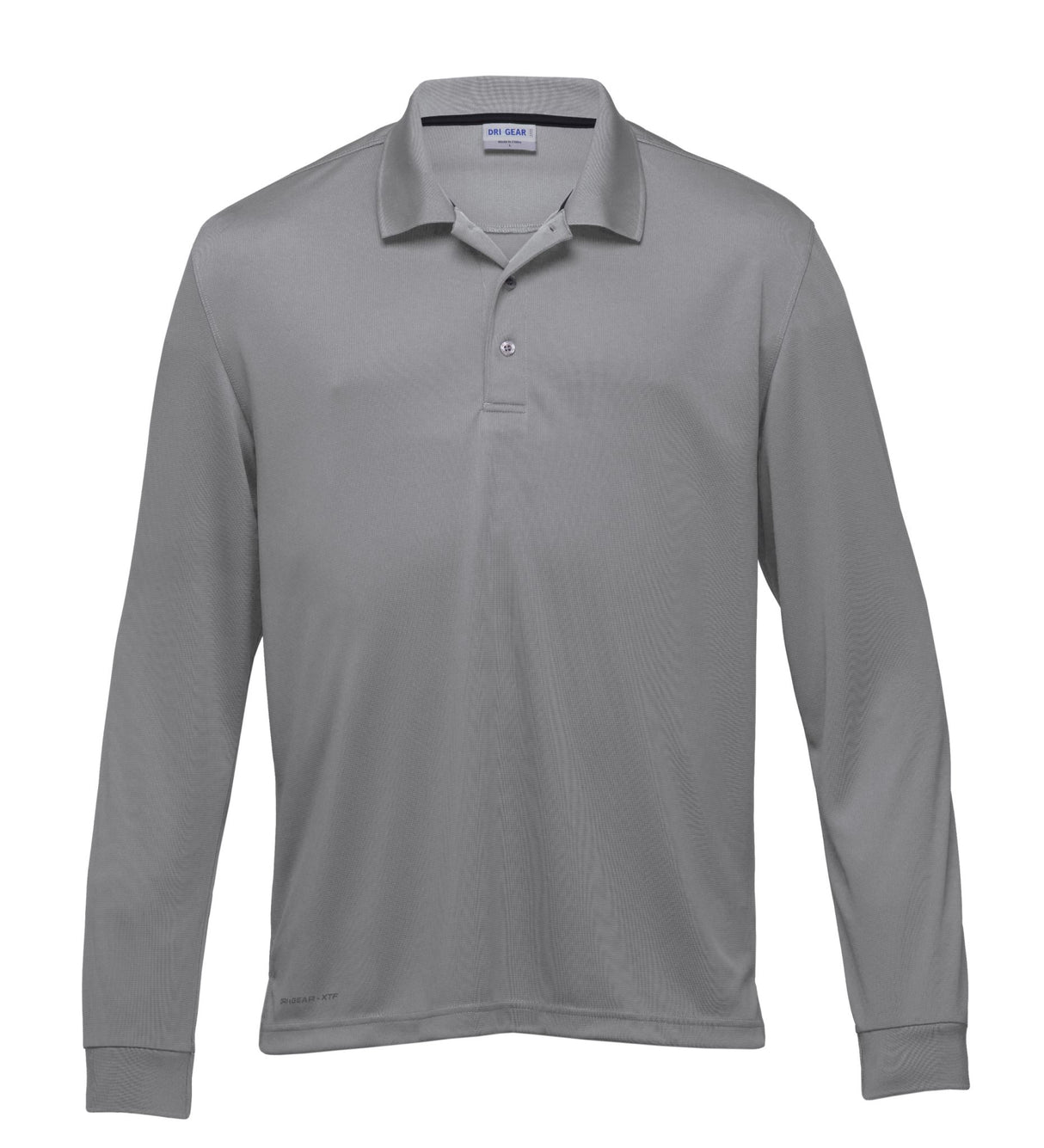 Dri Gear Long Sleeve Axis Polo  - aluminium  - XL