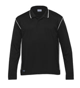 Dri Gear Long Sleeve Hype Polo  - black/white - XXL