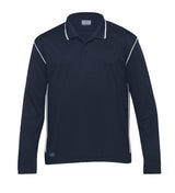 Dri Gear Long Sleeve Hype Polo  - navy/white - 3XL