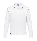 Dri Gear Long Sleeve Hype Polo  - white/navy - 3XL