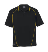 Dri Gear Piped Ottoman Instinct Polo - black/gold - 5XL