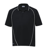 Dri Gear Piped Ottoman Instinct Polo - black/white - 3XL