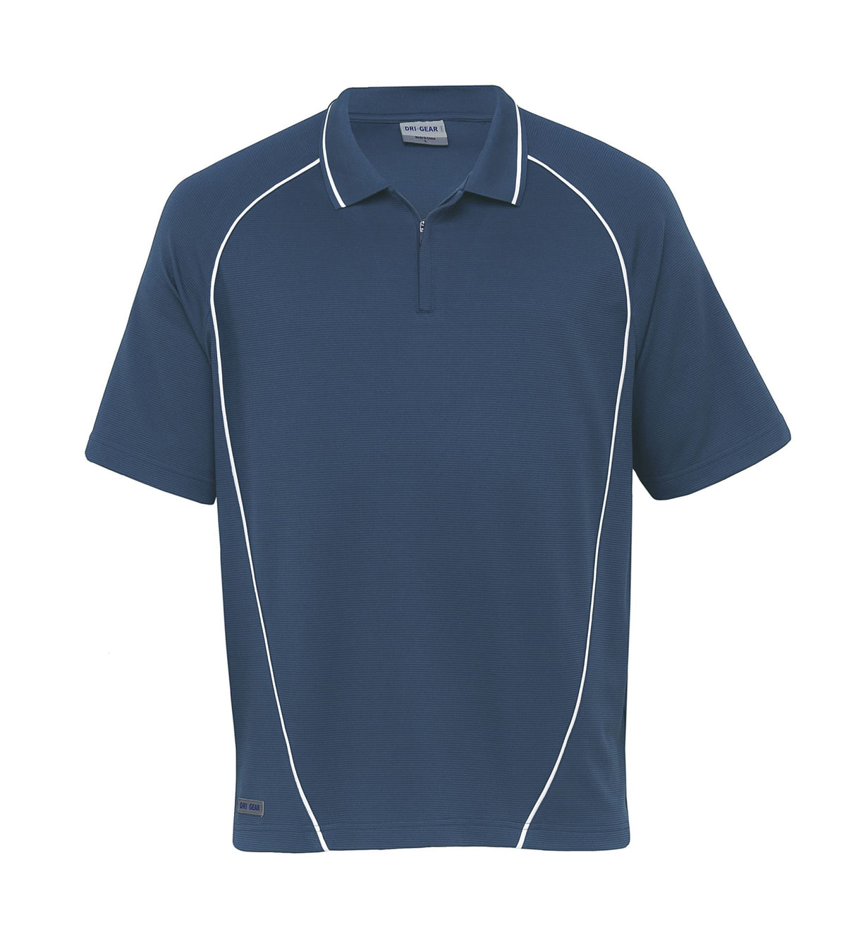 Dri Gear Piped Ottoman Instinct Polo - bluestone/white - S
