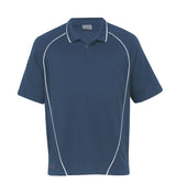 Dri Gear Piped Ottoman Instinct Polo - bluestone/white - S