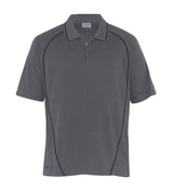 Dri Gear Piped Ottoman Instinct Polo - charcoal/navy - M