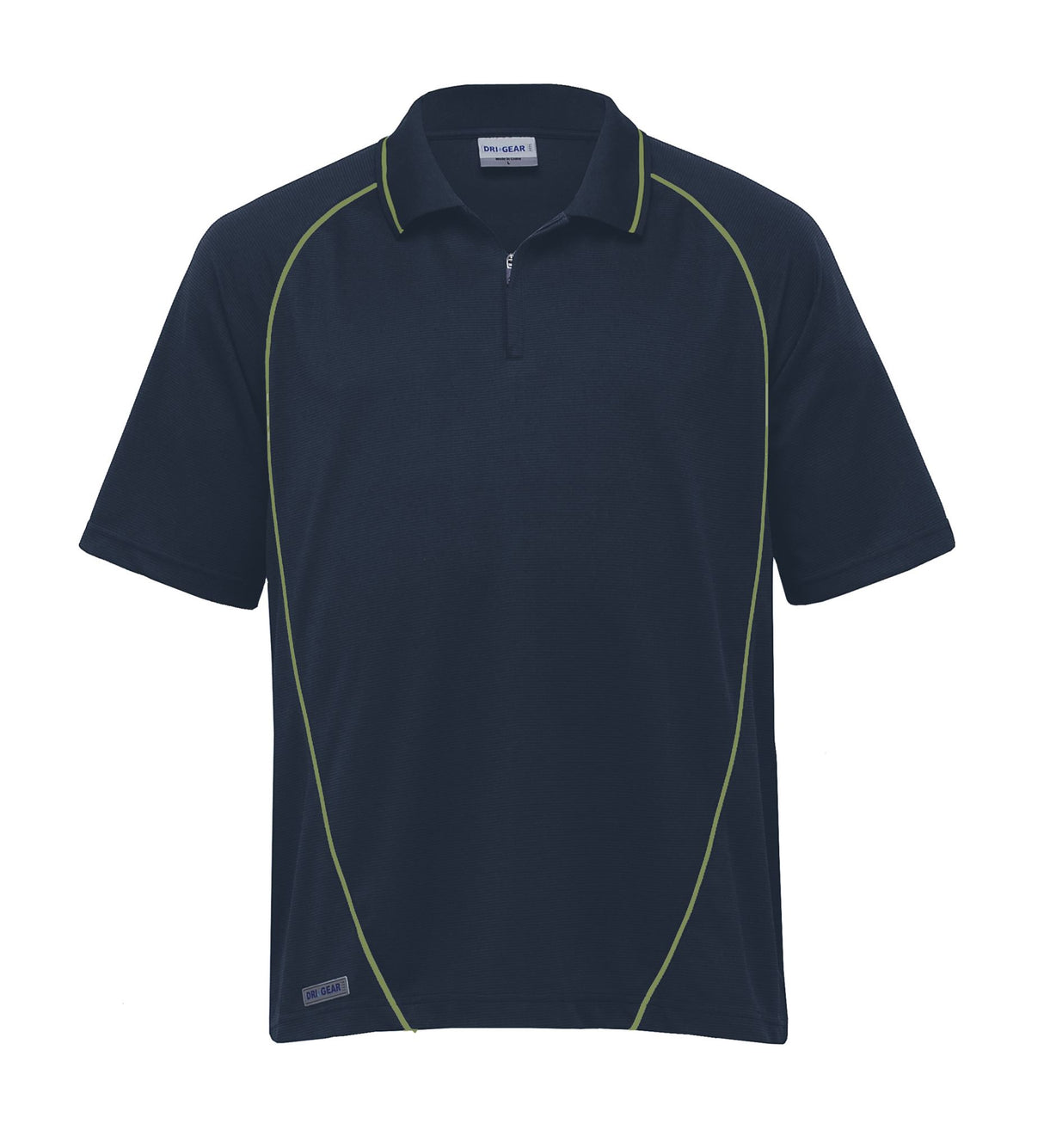 Dri Gear Piped Ottoman Instinct Polo - navy/apple - S