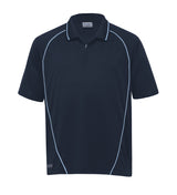 Dri Gear Piped Ottoman Instinct Polo - navy/sky - L