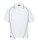Dri Gear Piped Ottoman Instinct Polo - white/navy - L