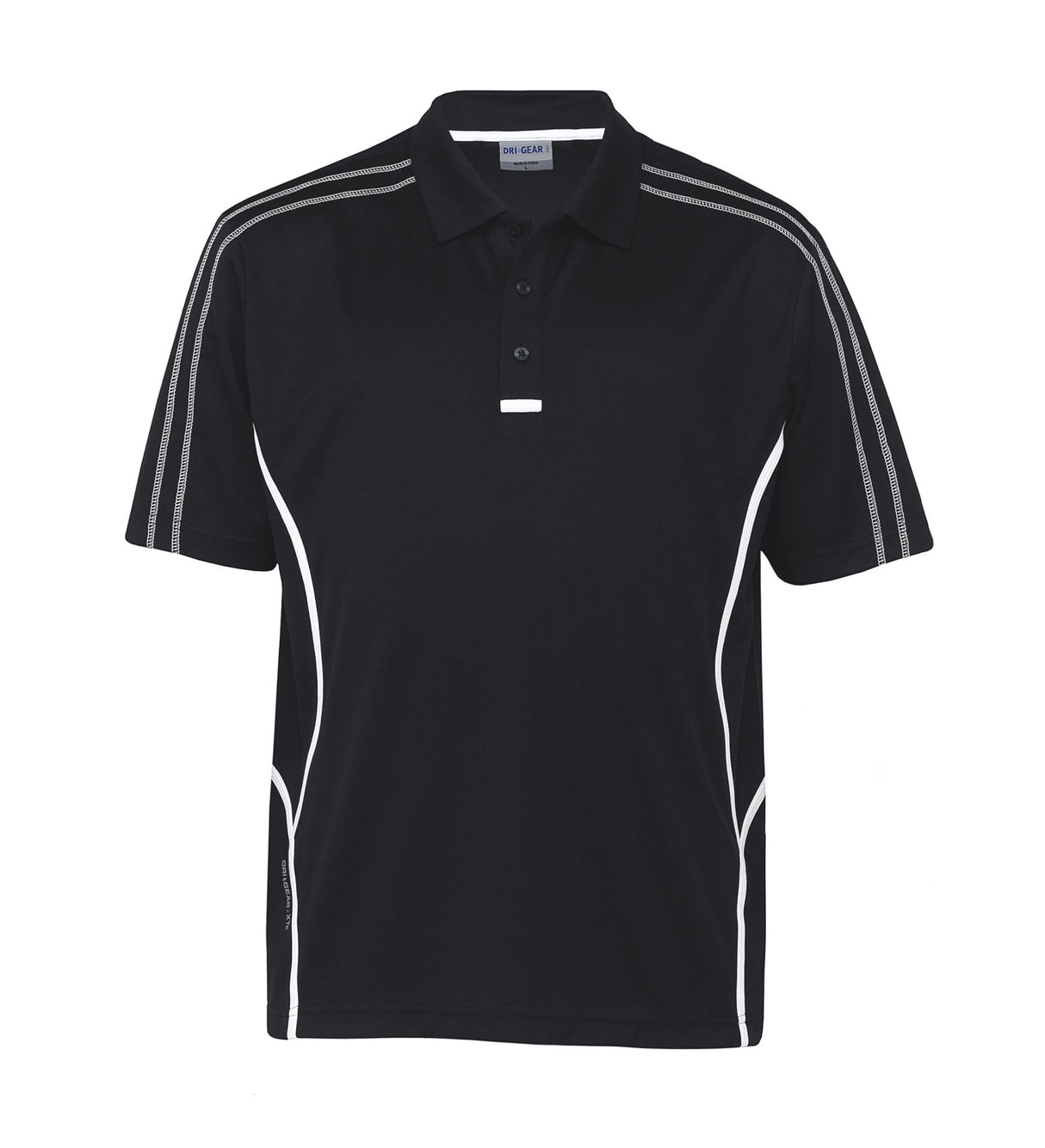Dri Gear Reflex Polo - black/white - XL