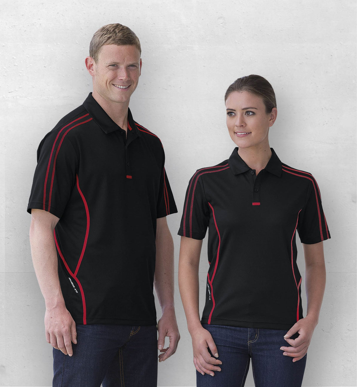 Dri Gear Reflex Polo - black/red - XXL