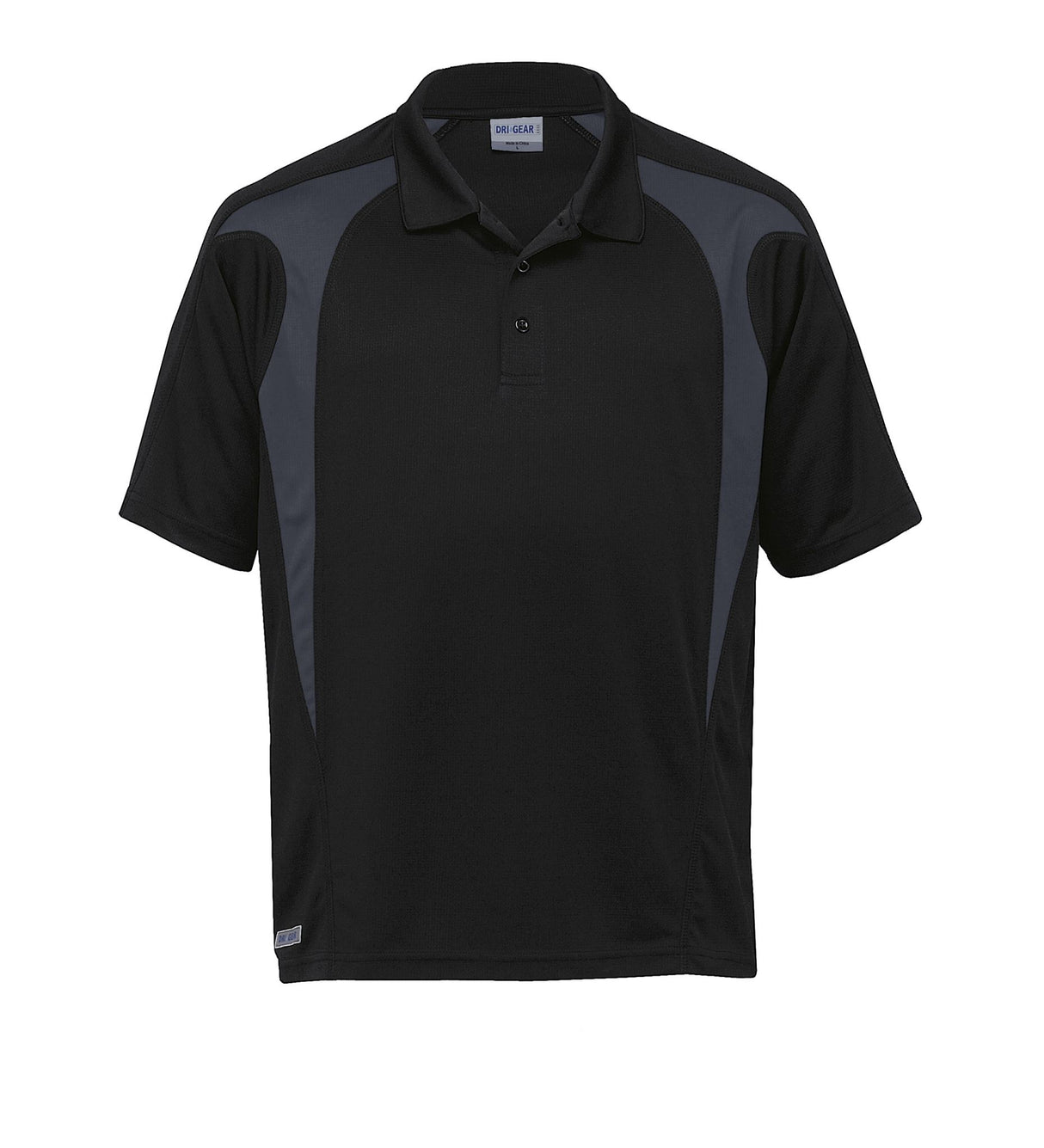 Youth Dri Gear Spliced Zenith Polo  YOUTH - black/charcoal - M