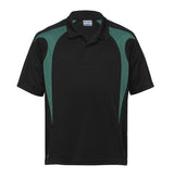 Youth Dri Gear Spliced Zenith Polo  YOUTH - black/green - S