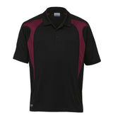 Youth Dri Gear Spliced Zenith Polo  YOUTH - black/maroon - M