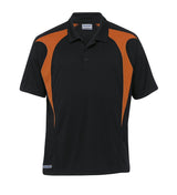 Dri Gear Spliced Zenith Impact Polo  - black/pumpkin - M