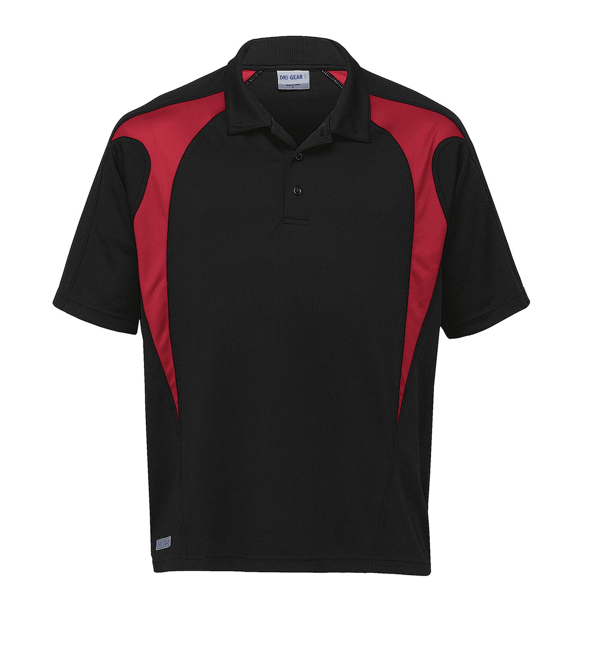 Youth Dri Gear Spliced Zenith Polo  YOUTH - black/red - XL