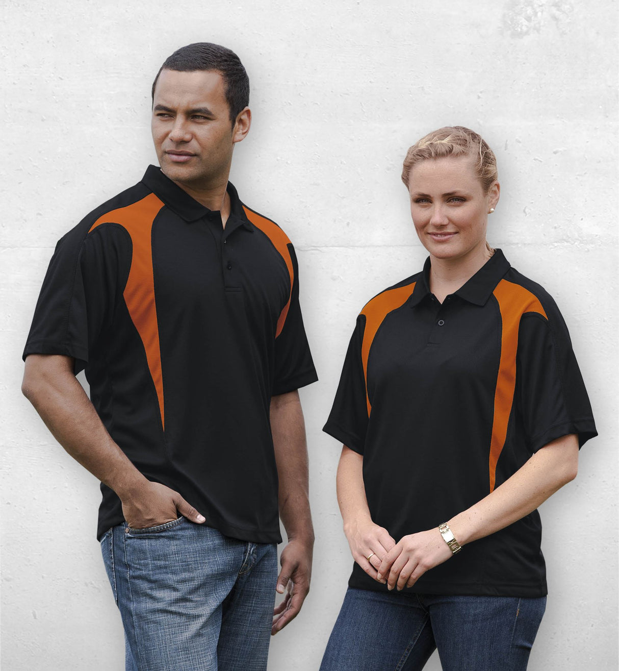 Dri Gear Spliced Zenith Impact Polo  - black/aluminium - S