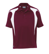 Youth Dri Gear Spliced Zenith Polo  YOUTH - maroon/white - L