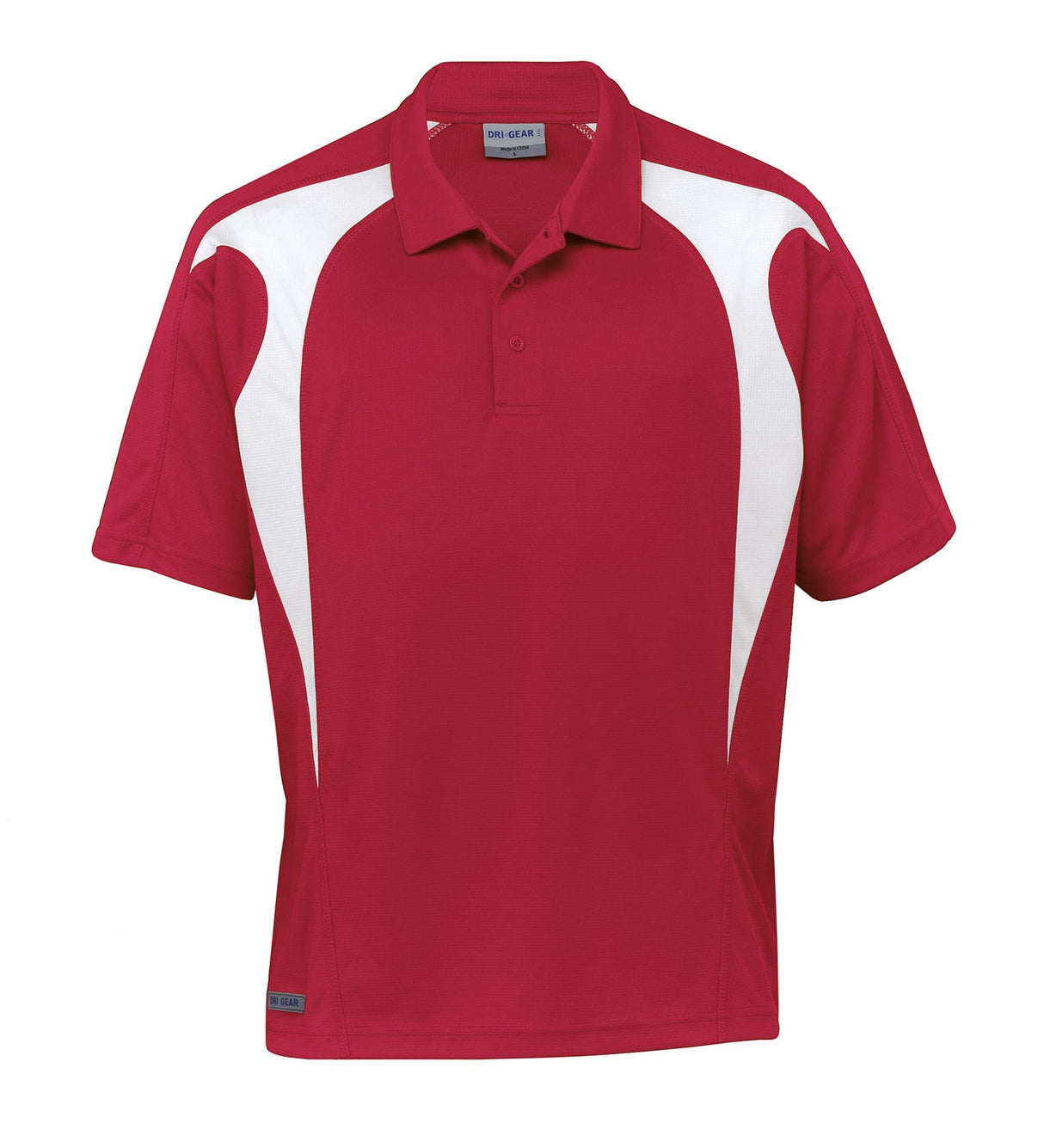 Youth Dri Gear Spliced Zenith Polo  YOUTH - red/white - S