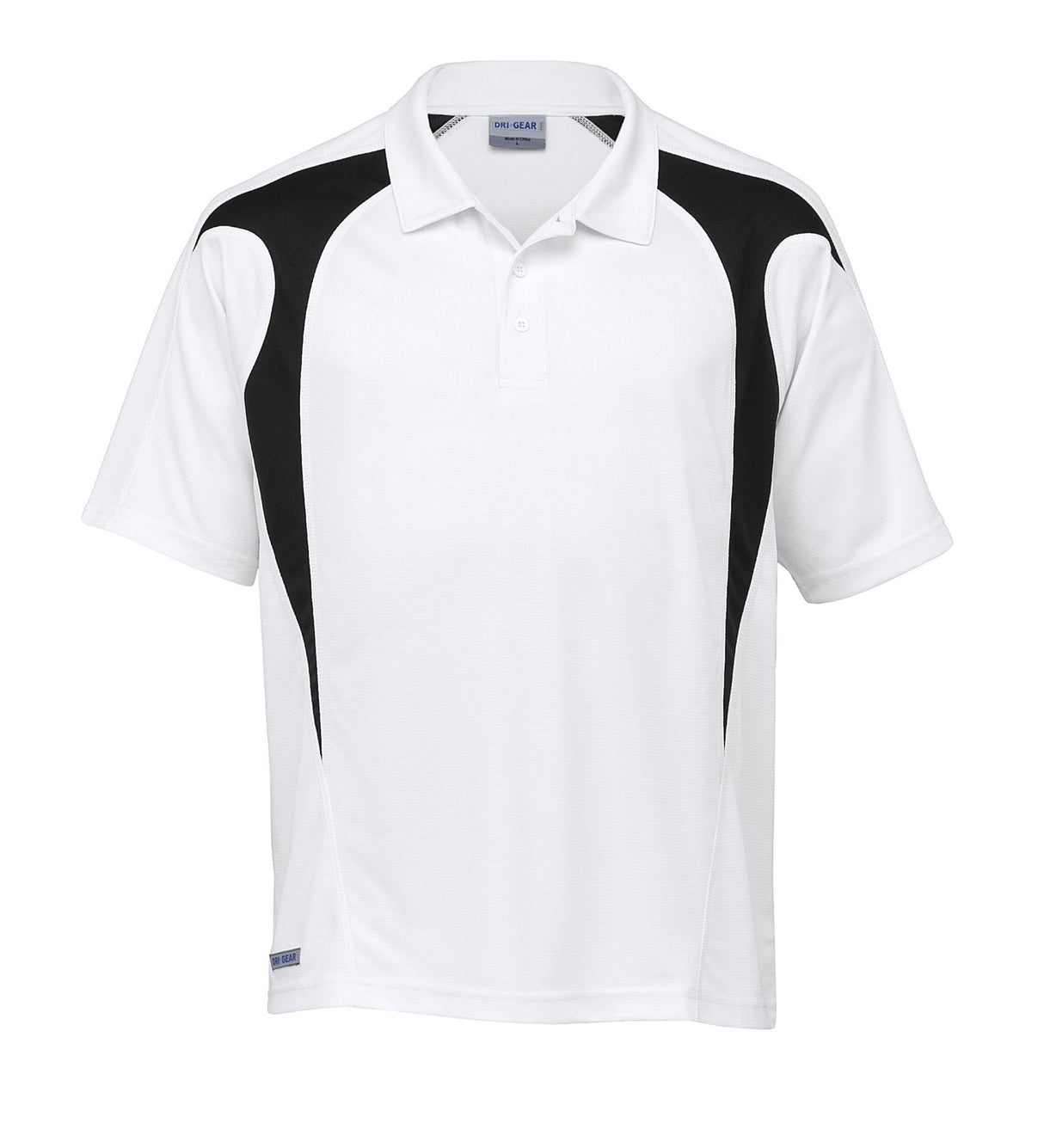 Youth Dri Gear Spliced Zenith Polo  YOUTH - white/black - XL