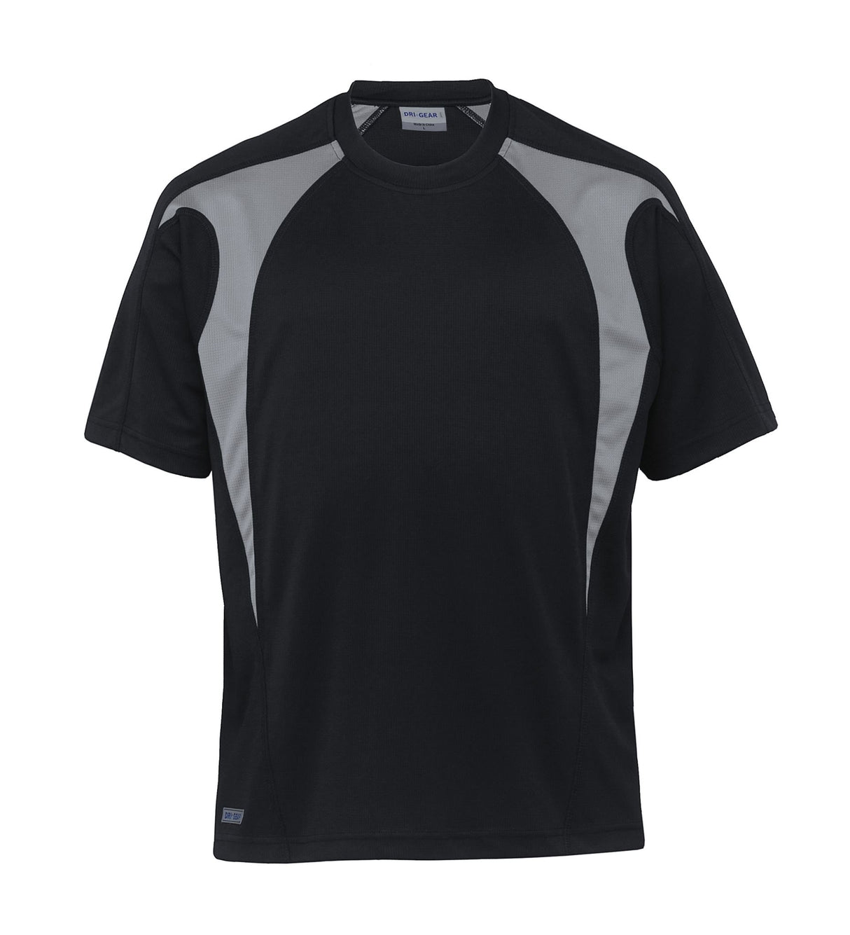 Dri Gear Spliced Zenith Impact Tee  - black/aluminium - 3XL