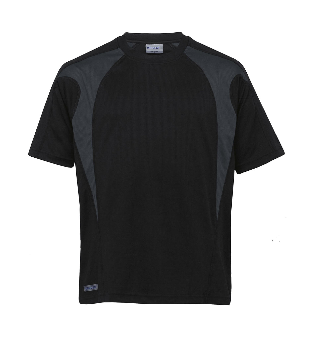 Dri Gear Spliced Zenith Tee  black/charcoal - S