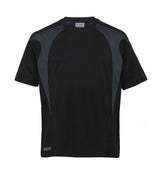 Dri Gear Spliced Zenith Tee  black/charcoal - S