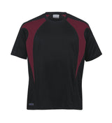 Dri Gear Spliced Zenith Tee  black/maroon - 3XS