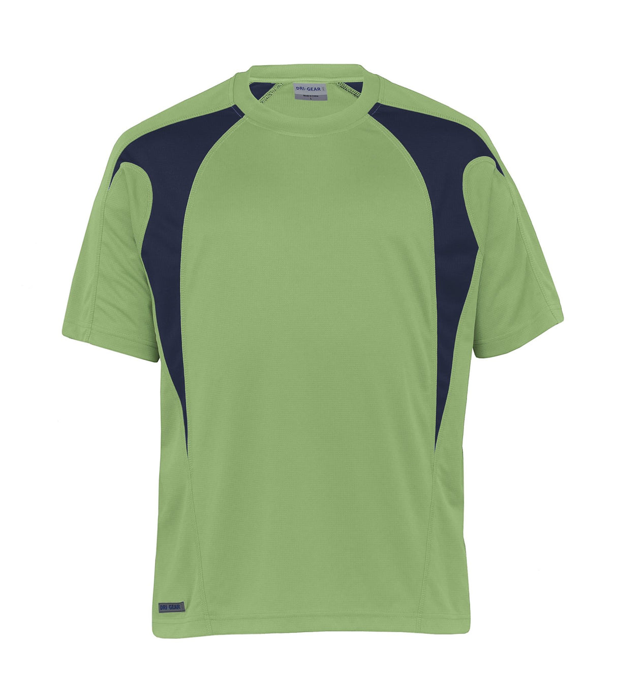 Dri Gear Spliced Zenith Impact Tee  - cool lime/navy - XXS