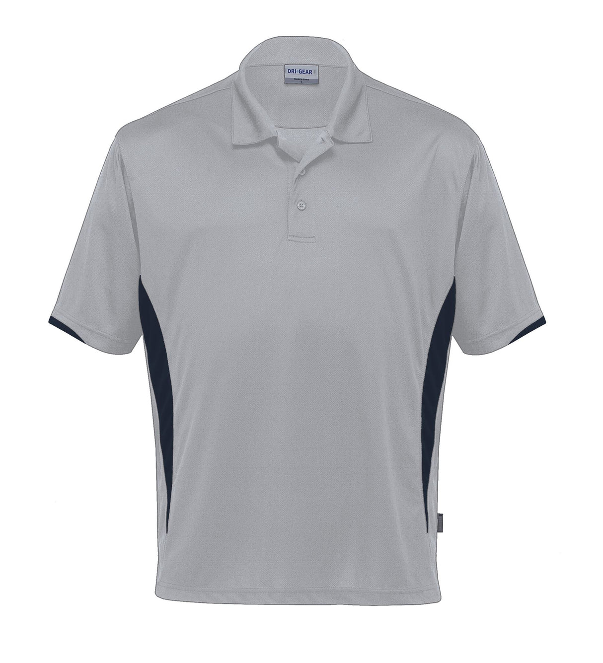Dri Gear Zone Polo  - silver/black - M