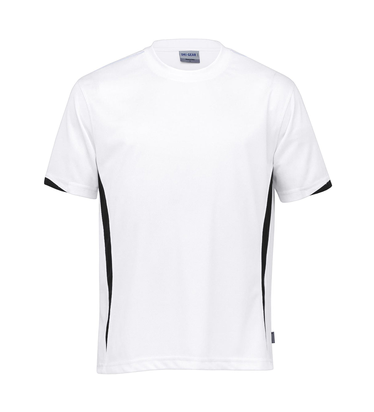 Dri Gear Zone Tee  white/black - L