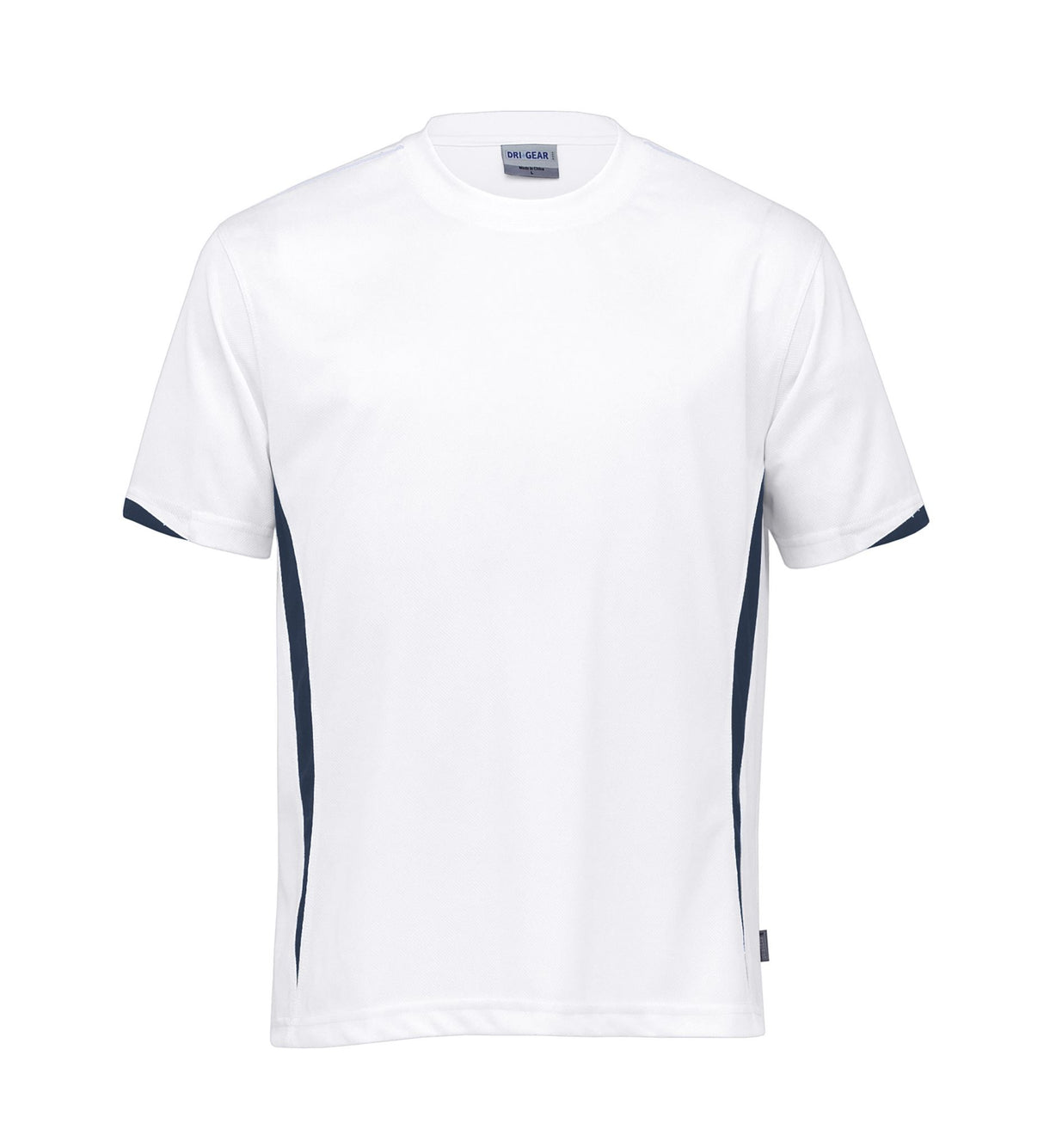 Dri Gear Zone Tee  white/navy - M