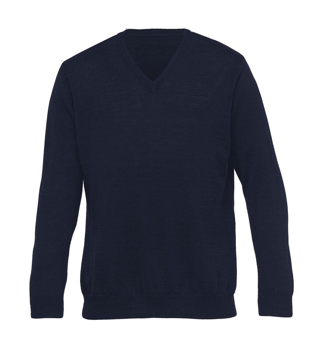 Merino Detailed Vee Pullover - Mens  - navy - L