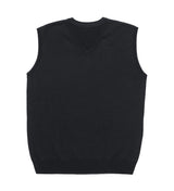 Merino Fully Fashioned Vest - Mens  - black - XL
