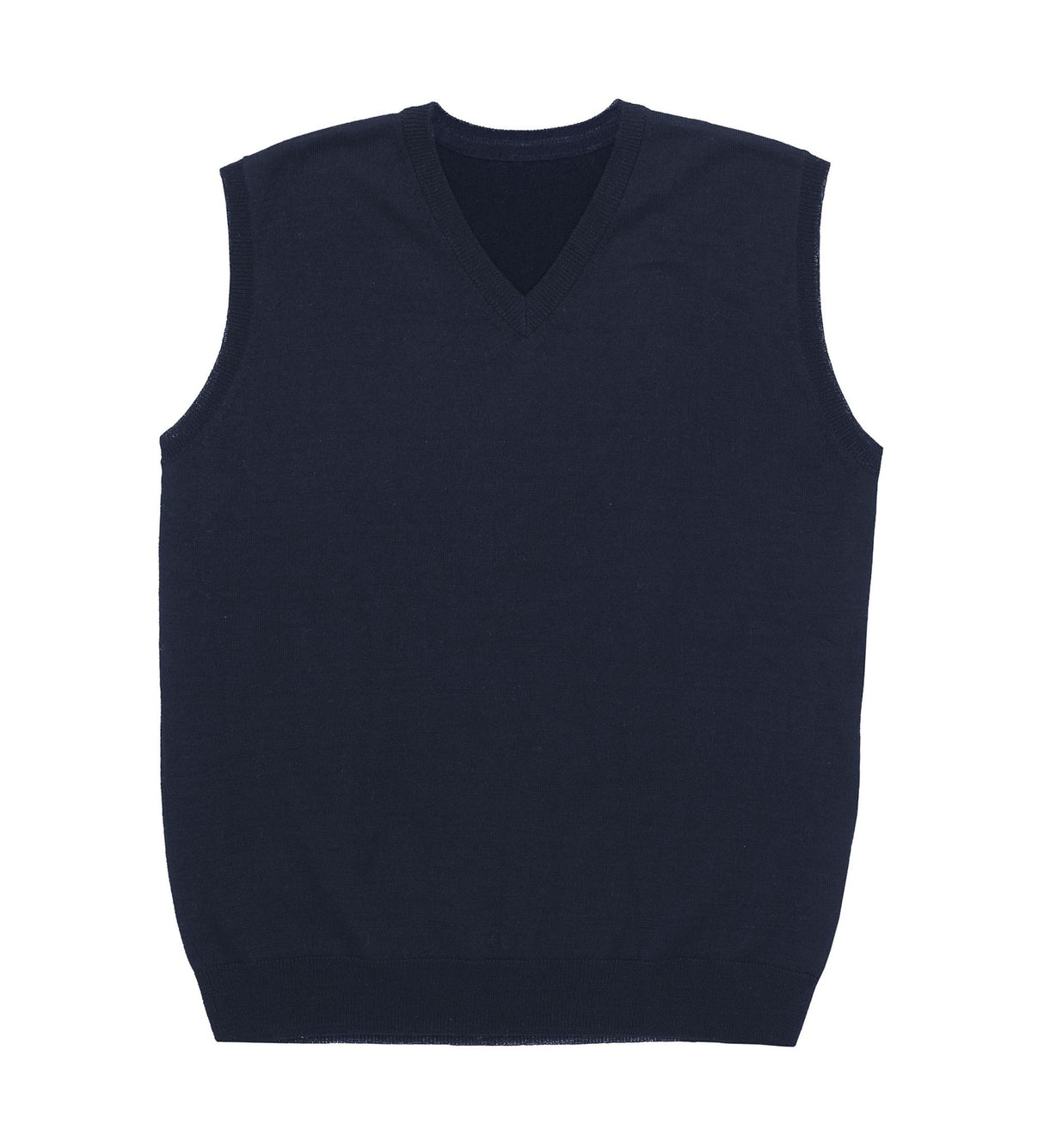 Merino Fully Fashioned Vest - Mens  - navy - L