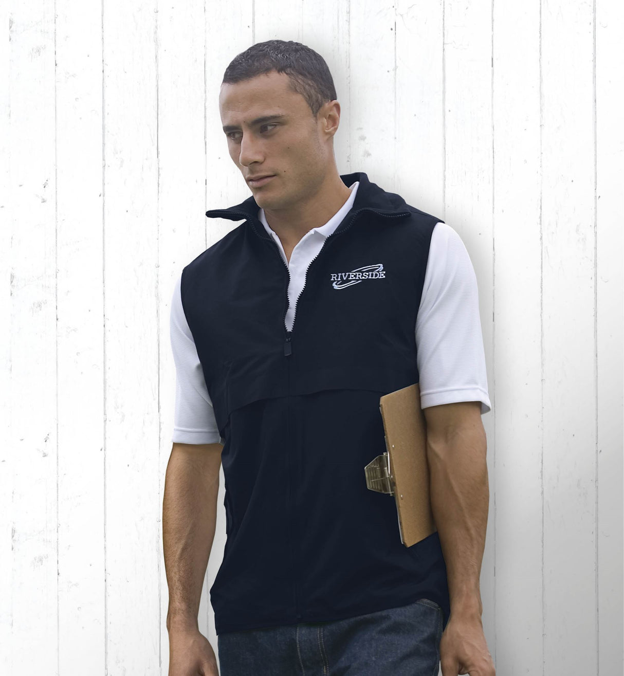 Nylon Ottoman Vest  - black - S