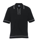 Retro Waffle Polo - Mens  - black/white - XXS