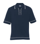 Retro Waffle Polo - Mens  - navy/white - XXL