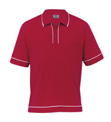 Retro Waffle Polo - Mens  - red/white - XL