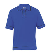 Retro Waffle Polo - Mens  - royal/black - XXS