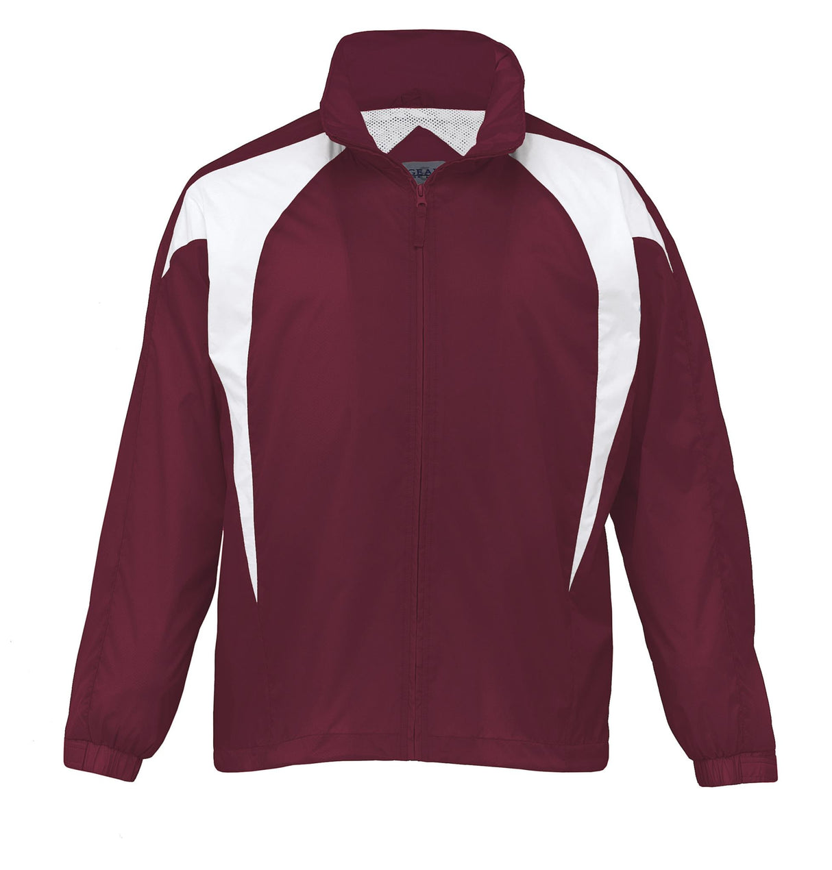 Spliced Zenith Jacket  - Maroon/white - S