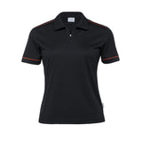 Dri Gear Matrix Polo - Womens  - black/pumpkin - 8