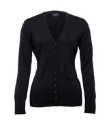 Merino Cardigan - Womens  - black - 10