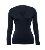 Merino Crossover Top - Womens  - navy - 8